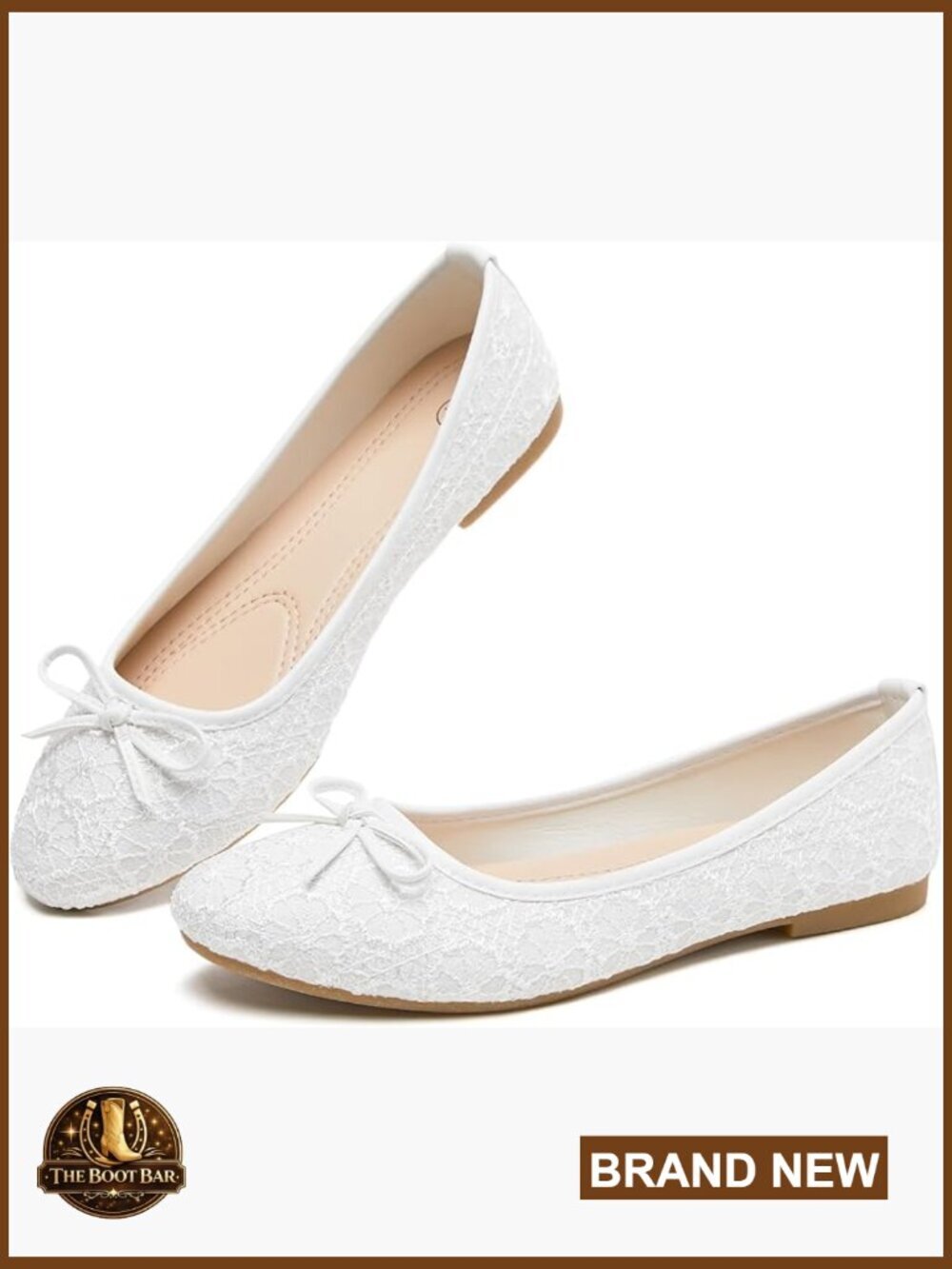 Point Toe Ballet Flats with Bow, Slip On Comfortable Dressy Casual Shoes